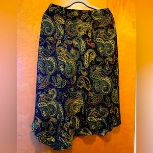 Beautiful silk paisley skirt